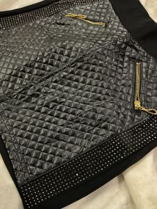 Studded in Style: Luxe Black Skirt