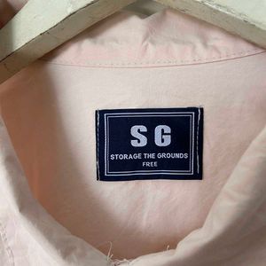 Salmon Pink Pullover Shirt