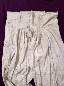 Flower Printed Off White Salwar