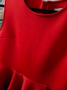 Red Fit &amp; Flare Dress