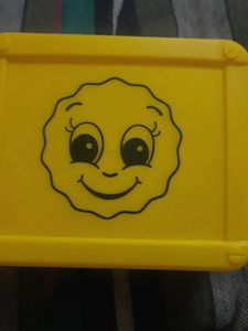 Vintage Yellow Smiley Face Toy Box
