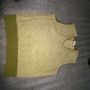 Green Patterned Top