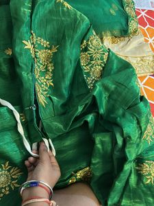 Lehnga Blouse Dupatta Women Green
