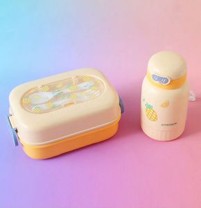 Kawaii Pineapple Lunchbox &amp; Bottle Set