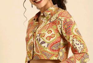 Crop Printed Shirt