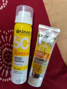 Garnier Skincare Combo Of Facewash And Sunscreen