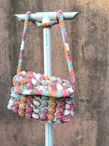 Colorful Crochet Handbag