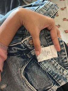 Ripped Wide-Leg Denim Jeans