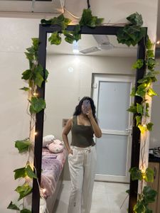 Olive Colour Crop Top