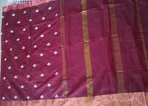 Trending Parijat embroidered Silk wid Shibori Work