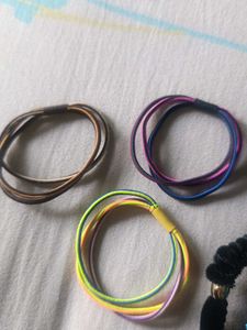 Combo Offer Of 7 Velvet Hair Tie Set - DIY Brand