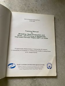 Gift Training Manual On Tilapia ( New)
