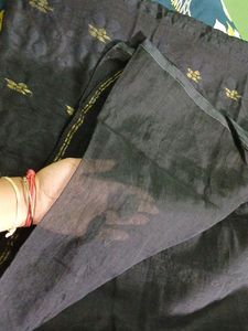 Black Handloom Saree ✨️