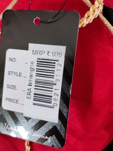 Black And Red Ethnic Skirt With Blouse ( Girls)