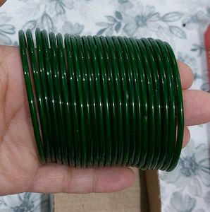 Glass Bangles Maroon Green Golden