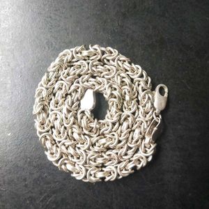 Slightly Used Pure Silver Byzantine Chain 106.390