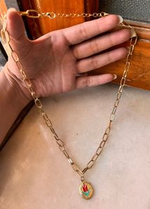 Rose Pendant Neck Chain