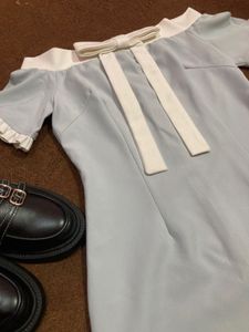 off shoulder Bow Detail Dress