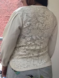 White Floral Top