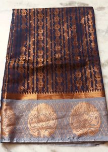 Elegant Blue Silk Saree
