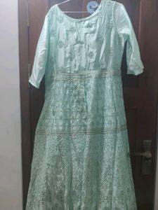 Elegant Embroidered Ethnic Gown