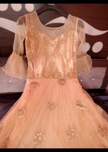Party Wear Cindrella Gown For Women With Cancan Fu