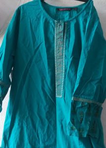 Teal Embroidered Tunic