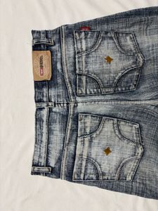 Size: 28-30 Wide Leg Denim Jeans