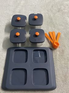 Multipurpose Serving Tray and Lid Stand Spice Cont