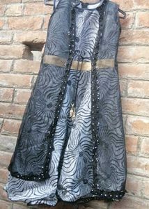 Black Gown With A Shrug