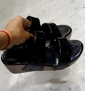 Black, Camel,Silver Slippers
