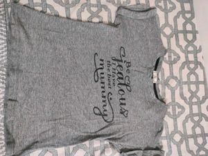Gray &#34;Best Mummy&#34; Tee