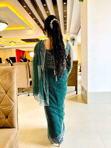 Elegant Green Saree