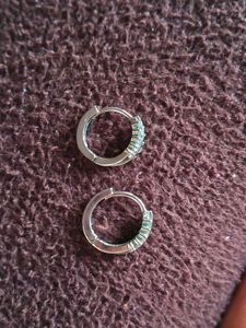 Anti tarnish silver hoop Earrings