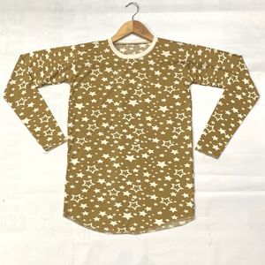 Lime Green Star Print T-Shirt for Kids 9-10 Yrs