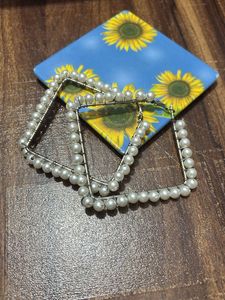 Pearl White Earrings