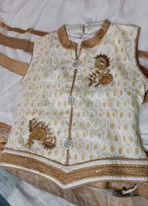 Elegant Gold Embroidered Lehenga