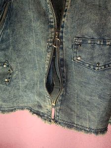 Denim Jacket with Studs