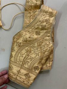 Embroidered Golden Blouse