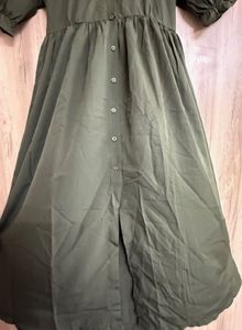 Olive Green Midi Dress