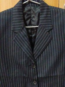 Striped Blazer - Classic Pinstripe