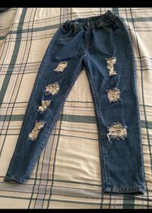 Distressed Denim Jeans
