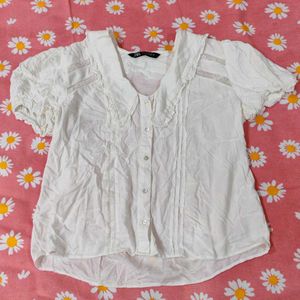 ZARA Puffed Sleeved Top