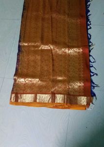 multi colour pure kanchi pattu saree