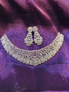 American Diamond Jewellery Set