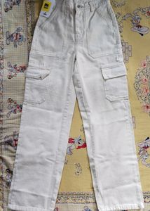 White Cargo Denim