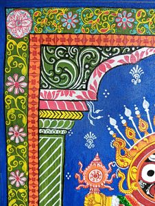 Shree Jagarnath Pattachitra(hand Made Painting)