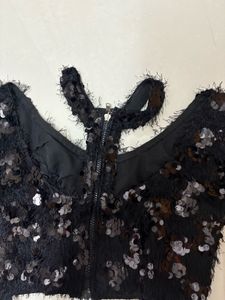 Sequin Embellished Party Blouse