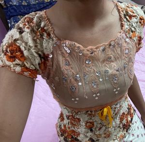 Floral y2k coded top