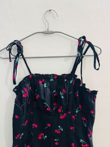 Cherry Print Mini Dress